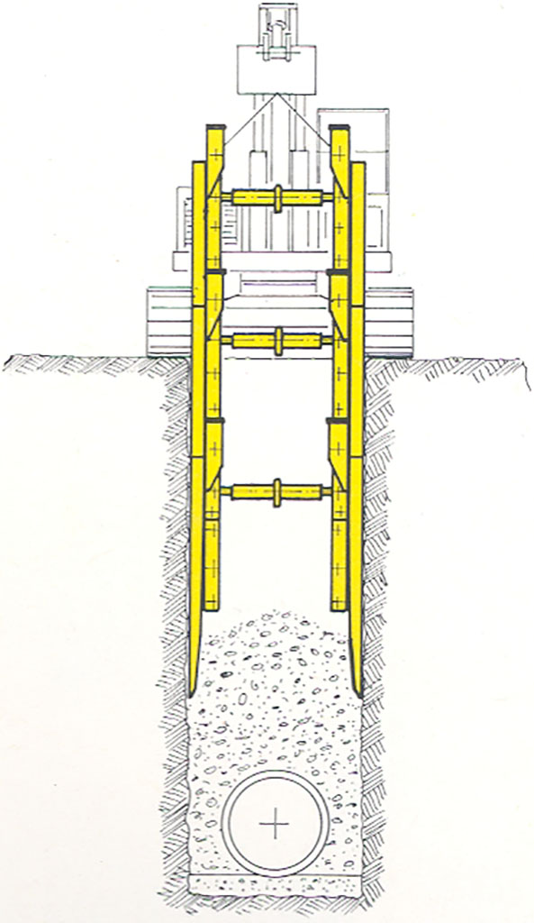 Riempimento scavo e recupero armature